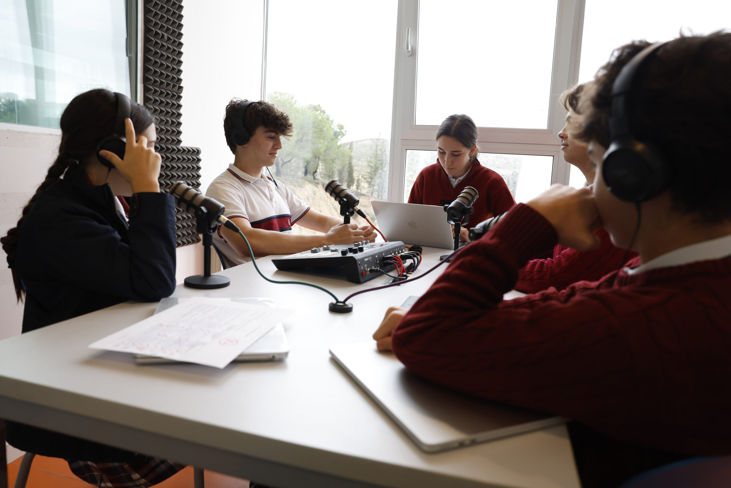 estudio de radio del Británico